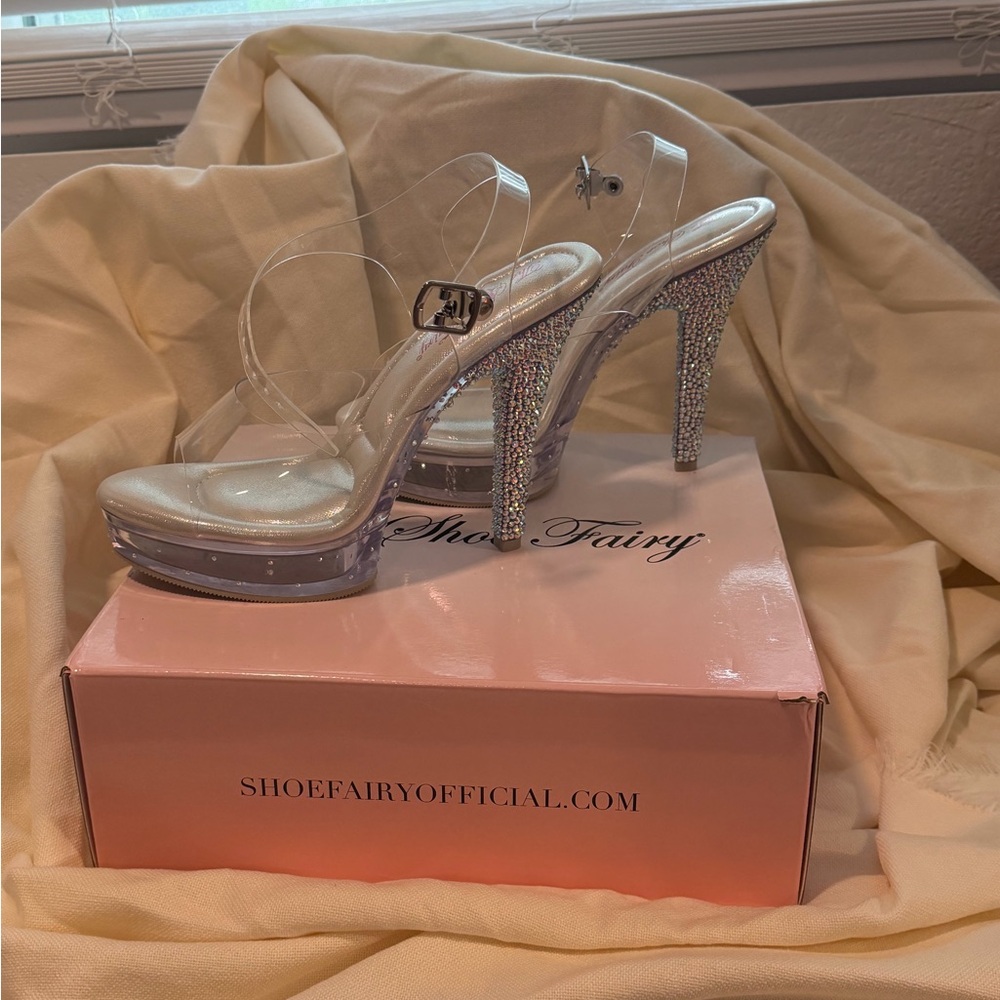 Shoe Fairy Fantasy Olympian Crystal Platform Heels